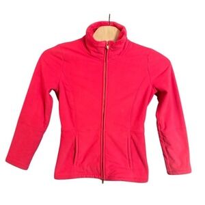 Lilly Pulitzer Fleece Zip Up Jacket Bright Pink Women's Size M